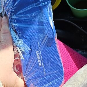Old navy blue flip flop